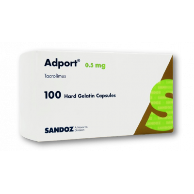ADPORT 0.5 MG ( TACROLIMUS ) 100 HARD GELATIN CAPSULES